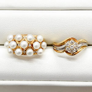 ダイヤモンドリング 0.31ctなど2点