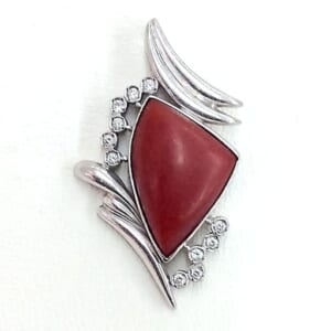 サンゴネックレストップ 23mm