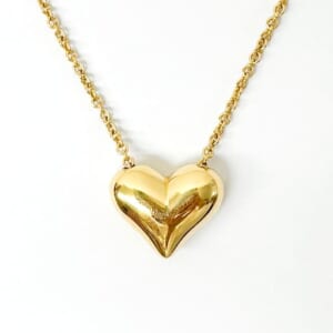 ティファニー ピンチドハートネックレス