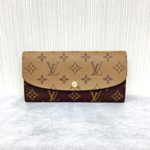 ルイヴィトン モノグラムリバース ポルトフォイユエミリー  M82157