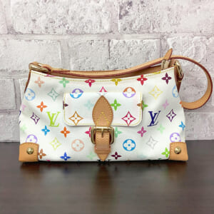 ルイヴィトン モノグラムマルチカラー エライザー ハンドル型崩れあり M40098