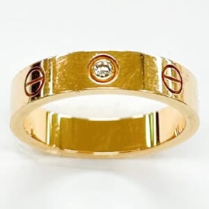 カルティエ ミニラブリング 1Pダイヤ B4050749