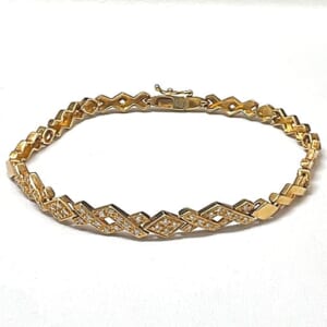 ダイヤモンドブレスレット K18