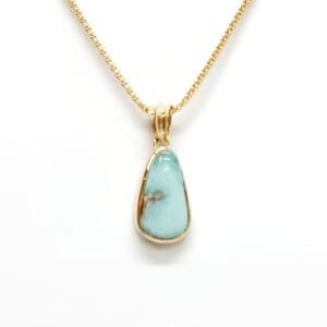 ターコイズネックレス K18