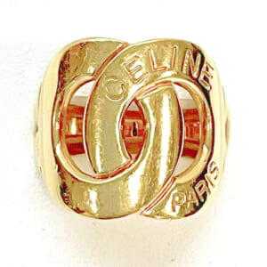 セリーヌ ダブルサークルロゴリング