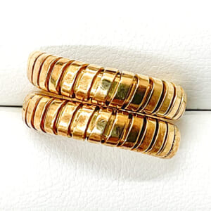 ブルガリ トゥボガスリング K18YG 2連