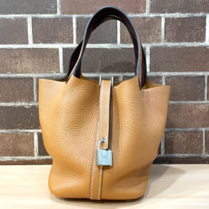 エルメス ピコタン PM トリヨン ゴールド シルバー金具