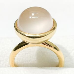 ローズクォーツリング K18 12号