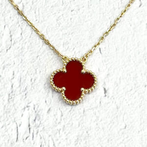 ヴァンクリーフ＆アーペル ヴィンテージアルハンブラ カーネリアンネックレス VCARD38500