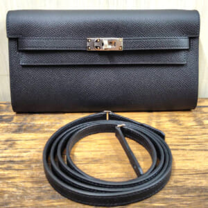 エルメス ケリートゥーゴー 黒 パラジウム金具 エプソン