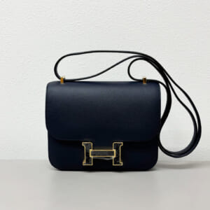 エルメス コンスタンス 18 エプソン ブルーインディゴ ラッカー金具