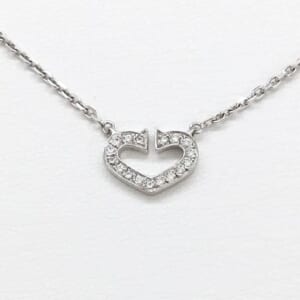 カルティエ Cハートネックレス