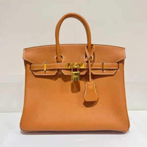 エルメス バーキン 25 トゴ ゴールド ゴールド金具