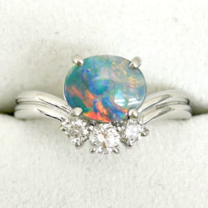 ブラックオパールリング 1.1ct