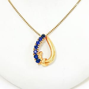 サファイアネックレス 0.91ct