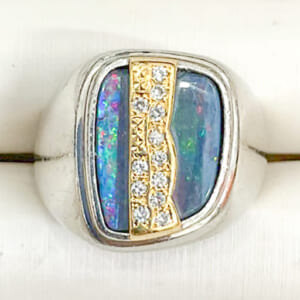 ボルダーオパールリング 4.050ct