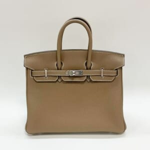 エルメス バーキン 25 トゴ エトゥープ シルバー金具