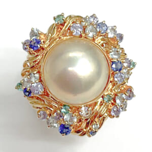 真珠リング 14mm