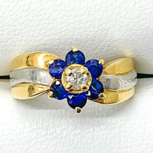 サファイアリング 0.6ct