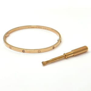 カルティエ ラブブレスレット B6047600 スモール ハーフダイヤ PG