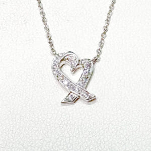 ティファニー ラビングハートネックレス