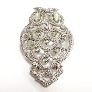 ダイヤモンドブローチ K18