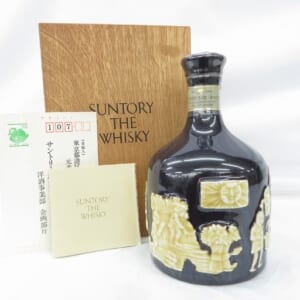 サントリー ザ・ウイスキー 有田焼 陶器ボトル 陶器キャップ 木箱/冊子付