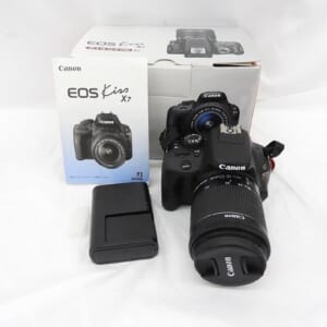 Canon キヤノン デジタル一眼レフカメラ EOS Kiss X7 EF-S 18-55 IS STM レンズキット 中古品