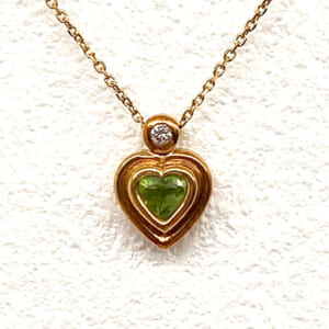 ペリドットネックレス K18
