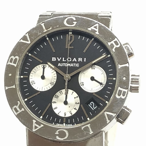 BB38SSCH ブルガリブルガリ 黒文字盤