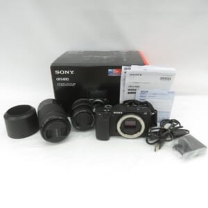 SONY ソニー ミラーレス一眼レフカメラ α6400 ILCE-6400Y ダブルズームレンズキット ブラック 中古品