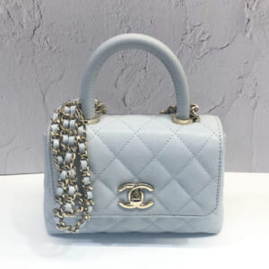 シャネル マトラッセ ココハンドルチェーンショルダーバッグ AP4244  エクストラミニ キャビアスキン