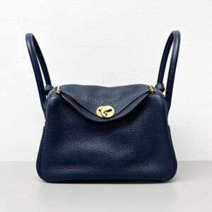 エルメス リンディ 26 トリヨンクレマンス ブルーニュイ ゴールド金具