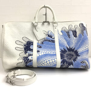 ルイヴィトン モノグラムアンプラント LV×YK キーポルバンドリエール50 M21678