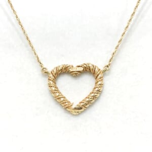 ティファニー ツイストハートネックレス