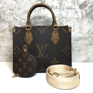 ルイヴィトン モノグラムジャイアントリバース オンザゴーPM M46373 ストポーチ付き