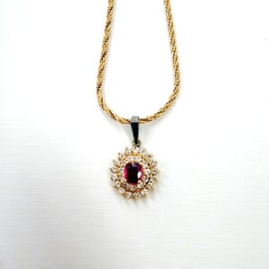 ルビーネックレス 0.55 ct