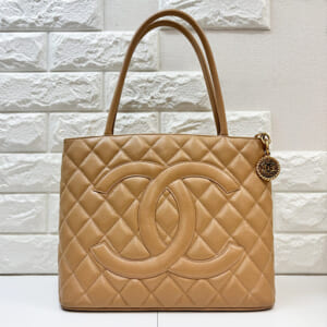 シャネル 復刻トート A01804 キャビアスキン 