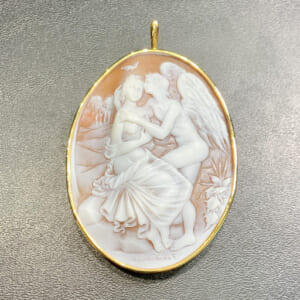 カメオペンダントトップ K18