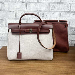 エルメス エールバッグ PM エベヌ ナチュラル/エベヌ