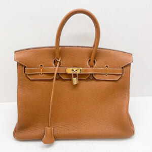エルメス バーキン 35 トゴ 茶系 ゴールド金具