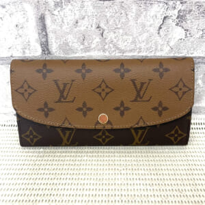 ルイヴィトン モノグラムリバース ポルトフォイユエミリー M82157