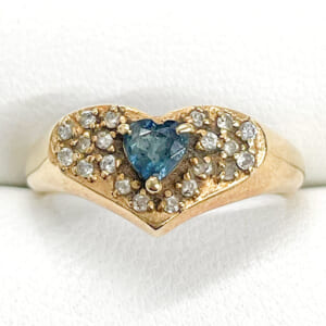 サファイアリング 0.33ct