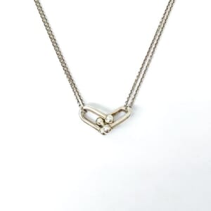 ティファニー ハードウェア ラージダブルリンクネックレス