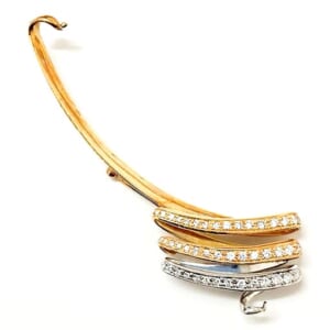 ダイヤモンドブローチ 1.02ct