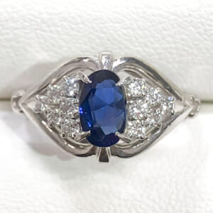 サファイアリング 0.76ct