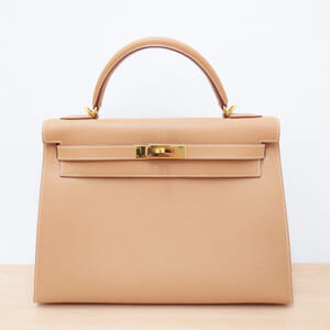 エルメス ケリー 32 クシュベル ナチュラル ゴールド金具