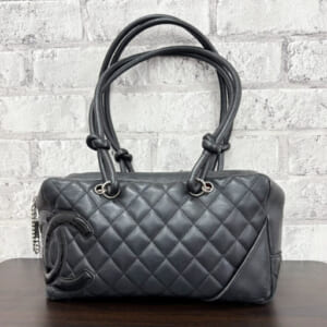 シャネル カンボンライン ボーリングバッグ  A25171 ハンドル型崩れ