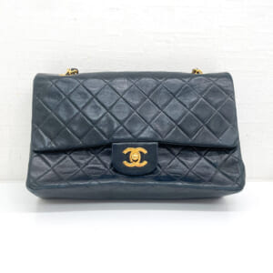シャネル マトラッセ チェーンショルダーバッグ A01112 ラムスキン 黒
