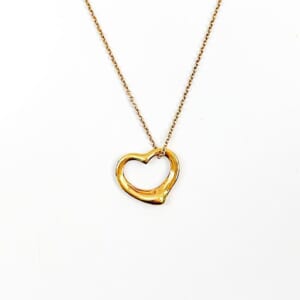 ティファニー オープンハートネックレス